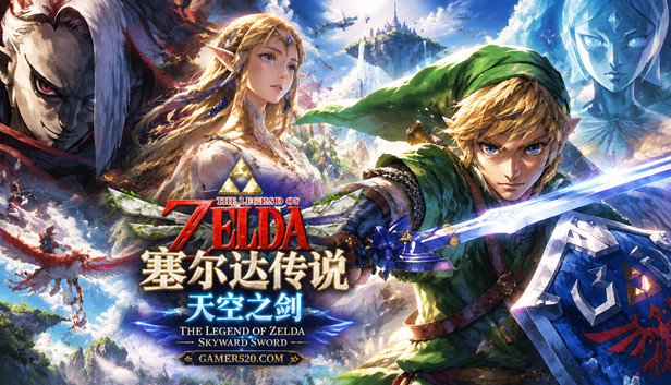 《塞尔达传说：天空之剑》PC高清重制版｜4K/240帧｜豪华中文｜支持手柄｜解压即玩